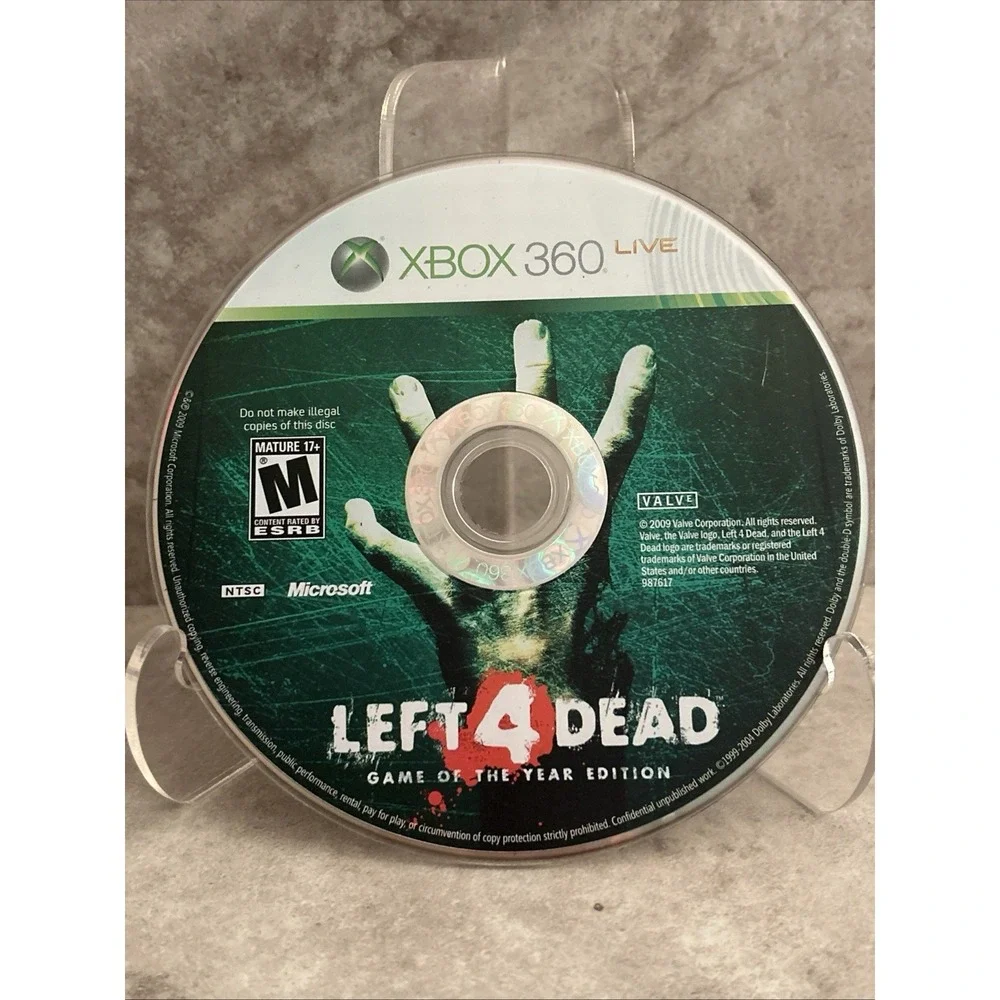 Left 4 Dead Game of the Year Edition (Microsoft Xbox 360, 2009) Disc Only TESTED